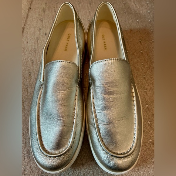 Cole Haan, Driver gold loafers, size 11B - Picture 1 of 10